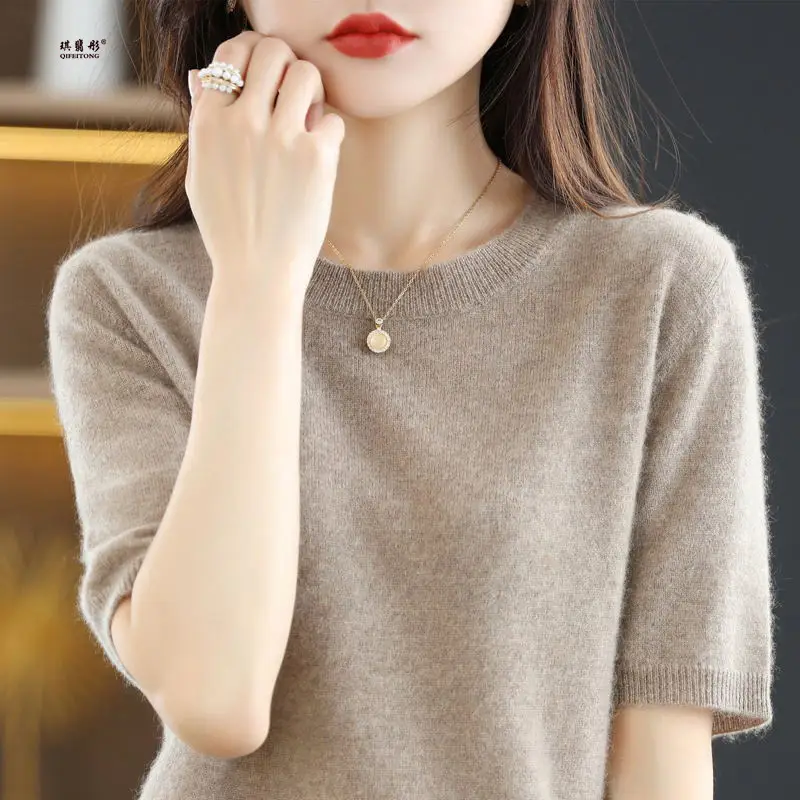 Gentle Green Knit T-Shirt Large Women Spring Summer - Image 21