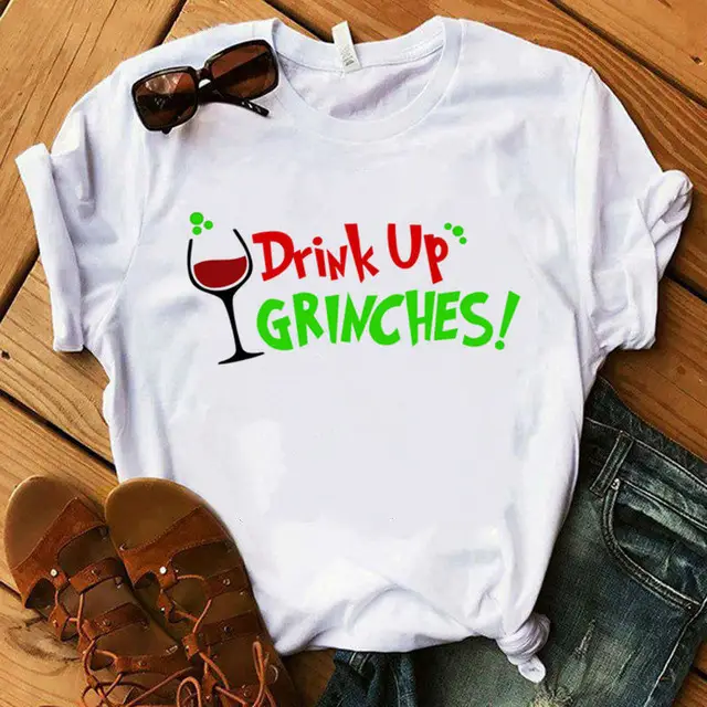 Christmas Grinch Printed Men's T-Shirt White - Image 4