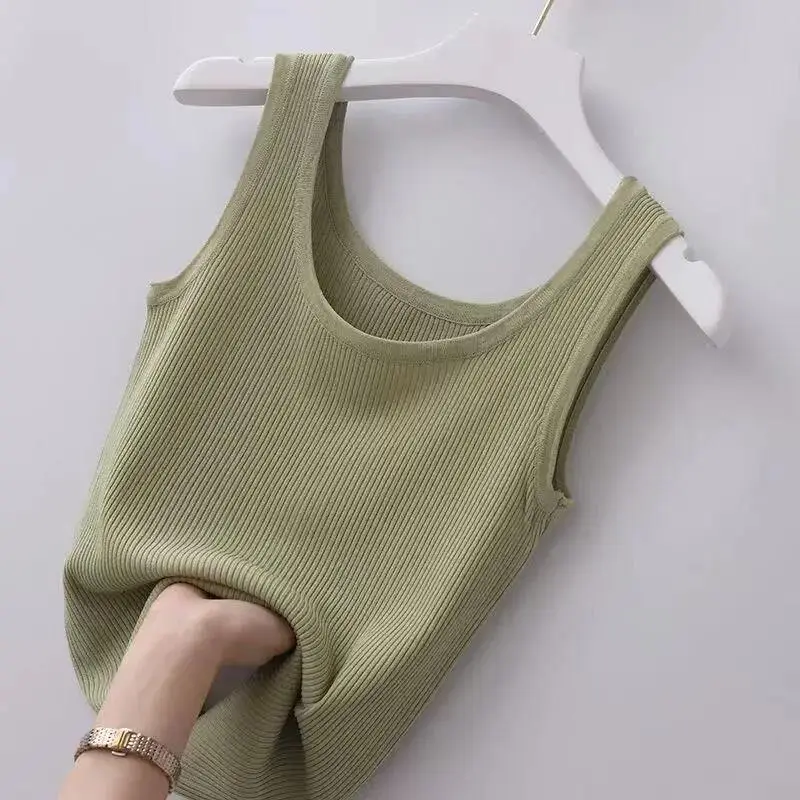Women Slim Fit Strapless Vest Large