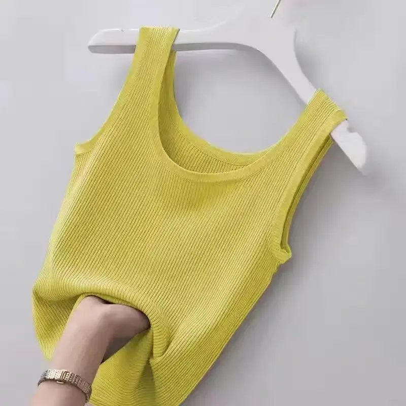 Women Slim Fit Strapless Vest Large