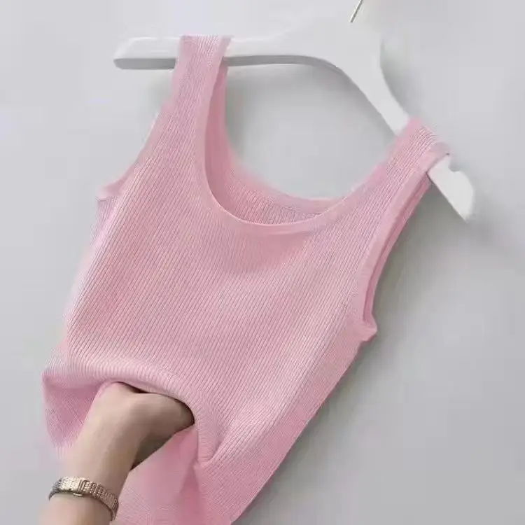 Women Slim Fit Strapless Vest Large
