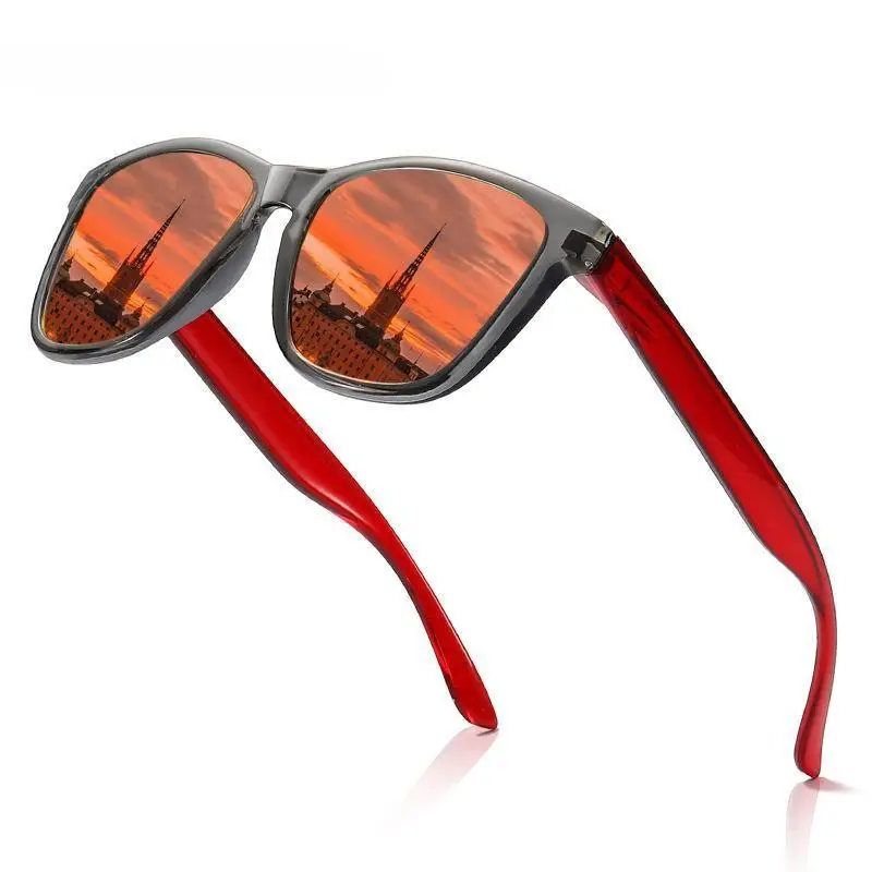 Men Women Polarized Red Sunglasses XY420 - Image 7