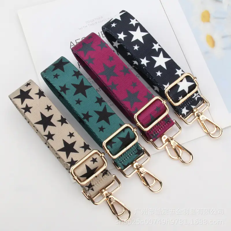 Adjustable Canvas Backpack Strap with Star Pattern - Image 8