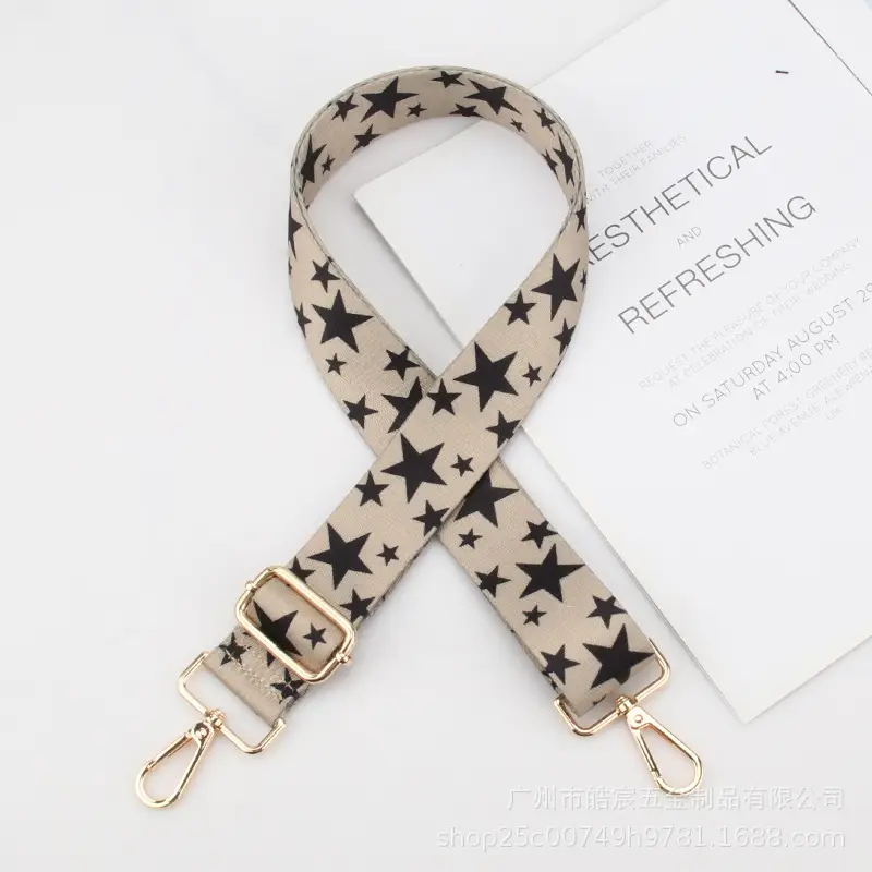 Adjustable Canvas Backpack Strap with Star Pattern - Image 9