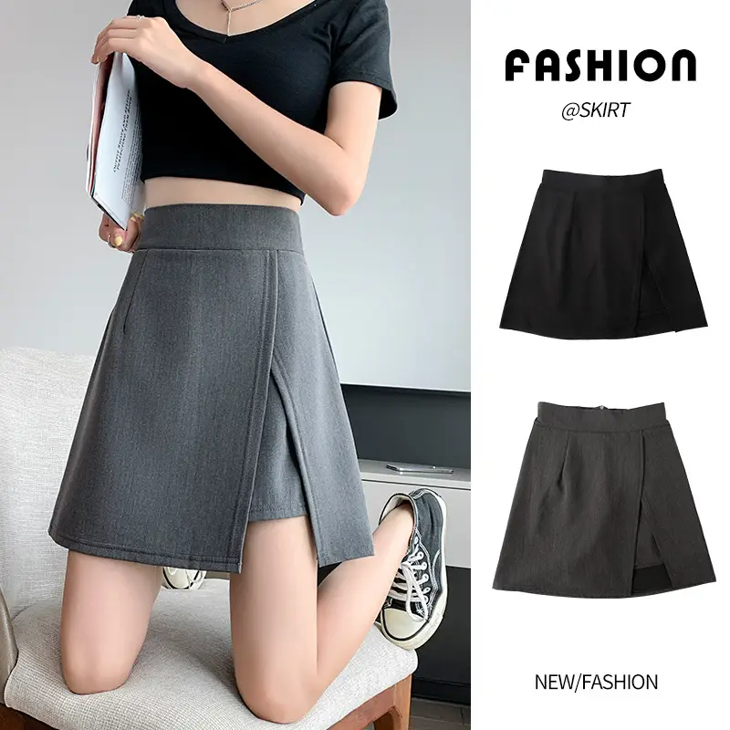 Black Fat Pleated A-Line Skirt Large Women - Image 4