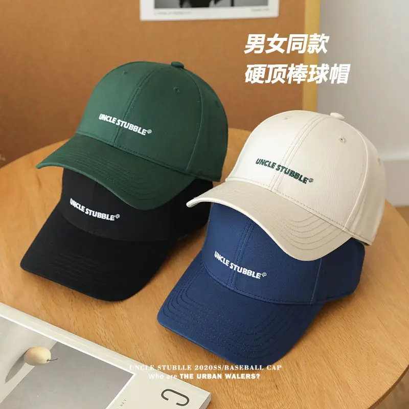 Uncle Stubble Beige Letter Embroidered Baseball Cap - Image 8