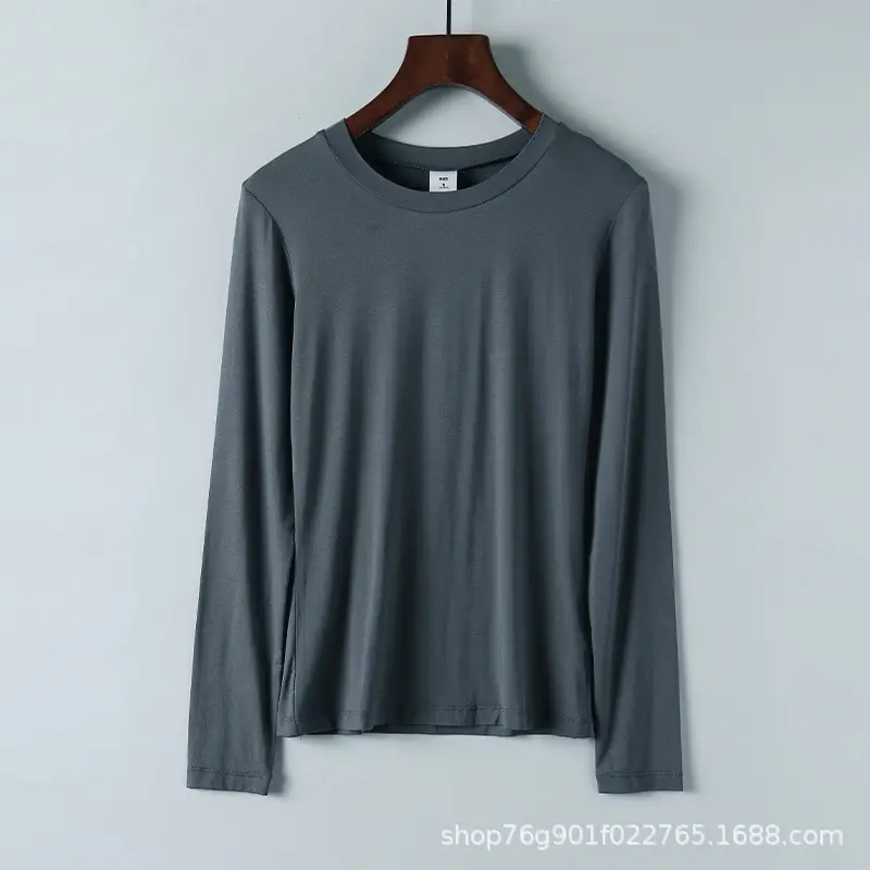 Men Modal Crewneck T-Shirt 2022 Spring Summer - Image 3