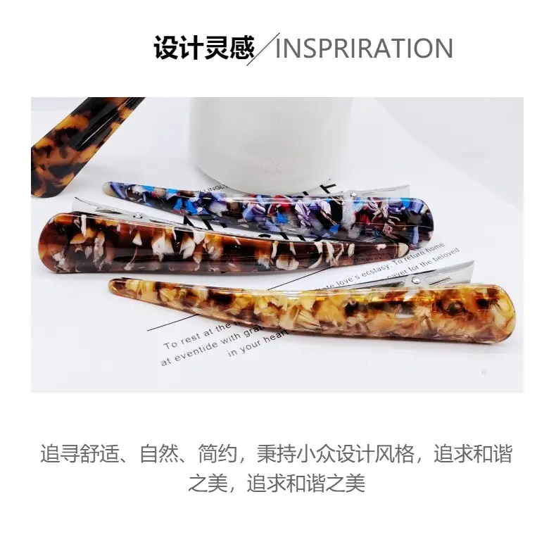 Large Horn Clip Back Hair Clip Shark Design Wholesale — feature 2