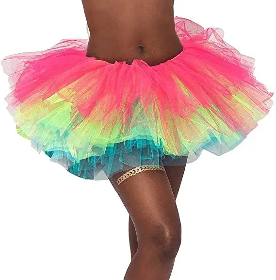 Purple Tulle Ruffled Tutu Dress for Women - Image 23
