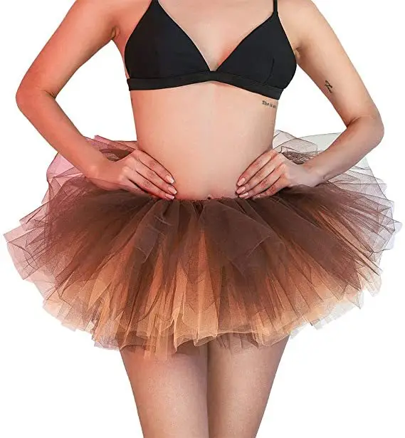 Purple Tulle Ruffled Tutu Dress for Women - Image 10