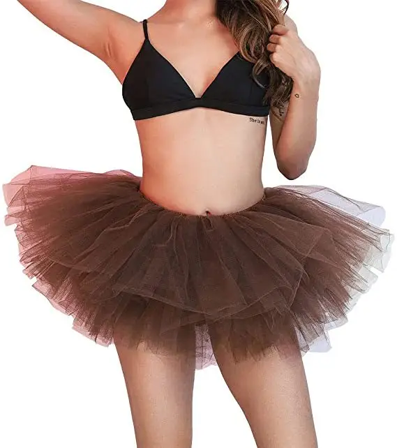 Purple Tulle Ruffled Tutu Dress for Women - Image 12