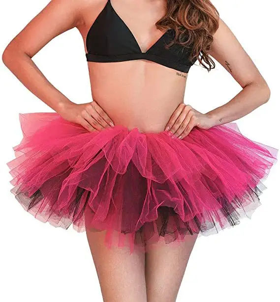 Purple Tulle Ruffled Tutu Dress for Women - Image 14