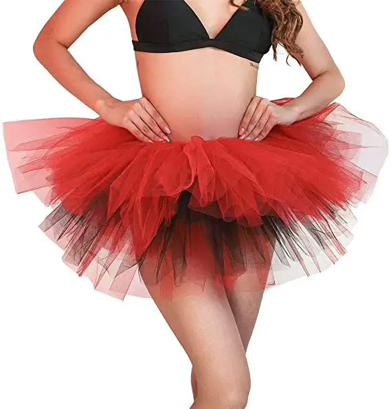 Purple Tulle Ruffled Tutu Dress for Women - Image 8