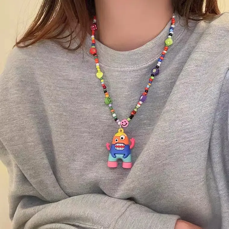 Colorful Cartoon Monster Necklace for Women 2025 - Image 23