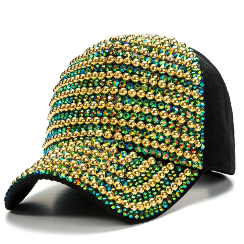 Pearl Diamond Women's Pearl Beaded Baseball Cap - Image 5