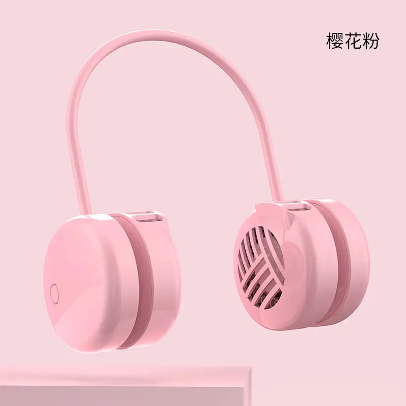 2022 cross-border new halter fan blade-free portable neck neck fan lazy usb charging mute small fan