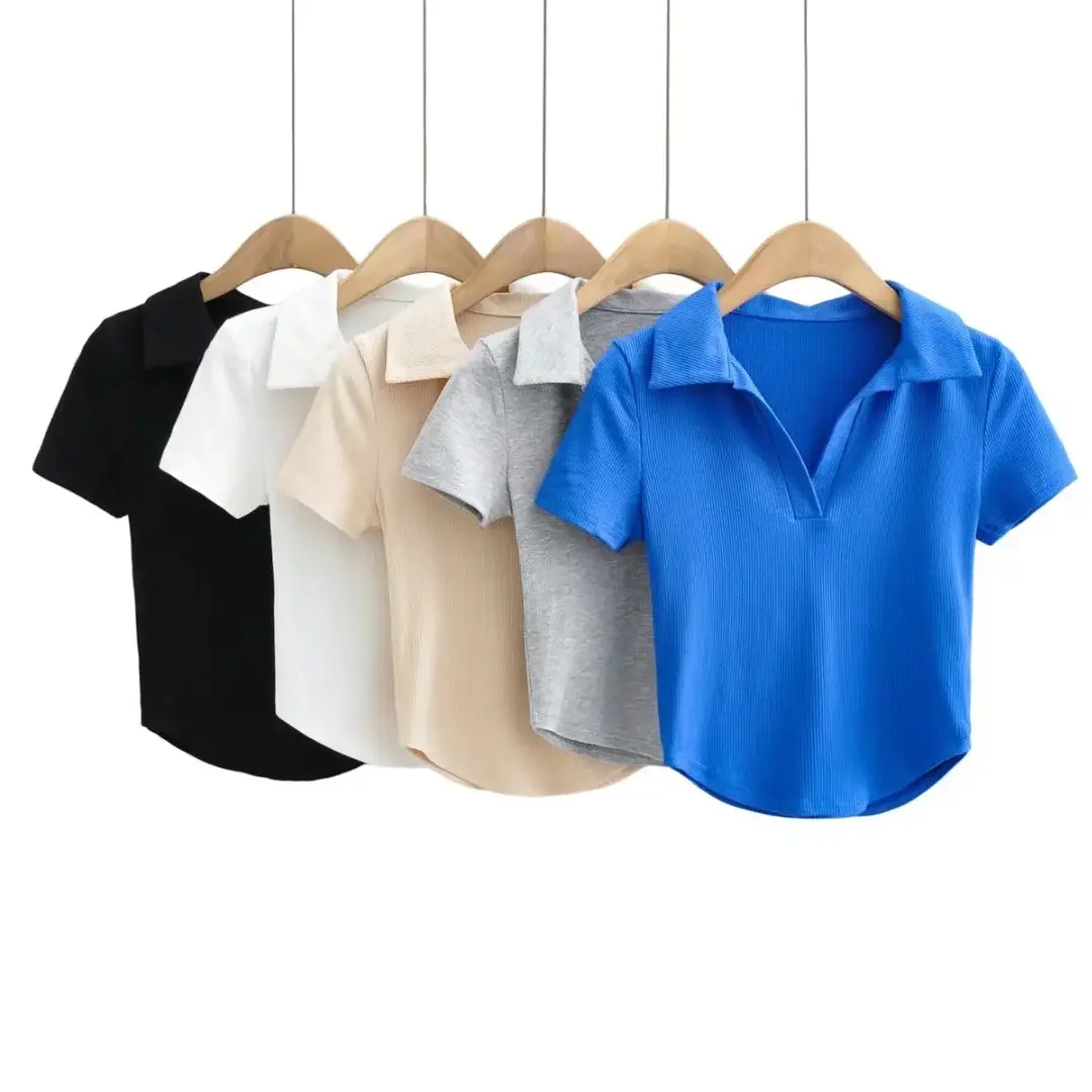 Women Polo T-Shirts 2023 Summer Collection - Image 6