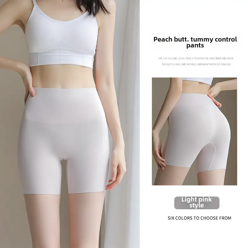 Women Peach Butt Control Shorts Light Pink - Image 16