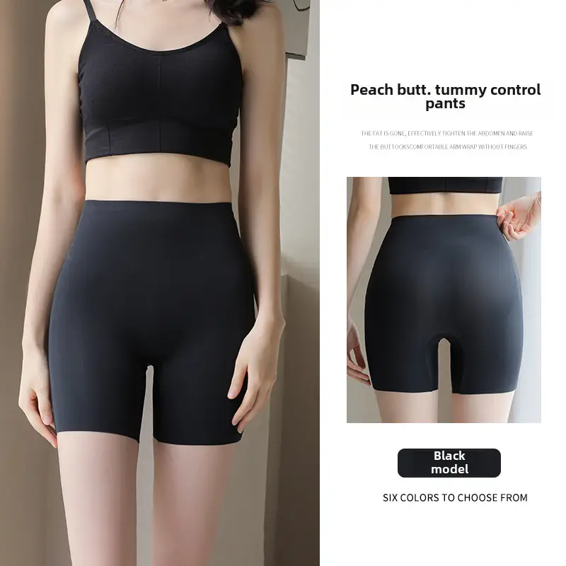 Women Peach Butt Control Shorts Light Pink - Image 3