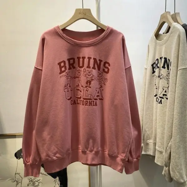 Women Long Sleeve Sweatshirt Bruins California Print — feature 2
