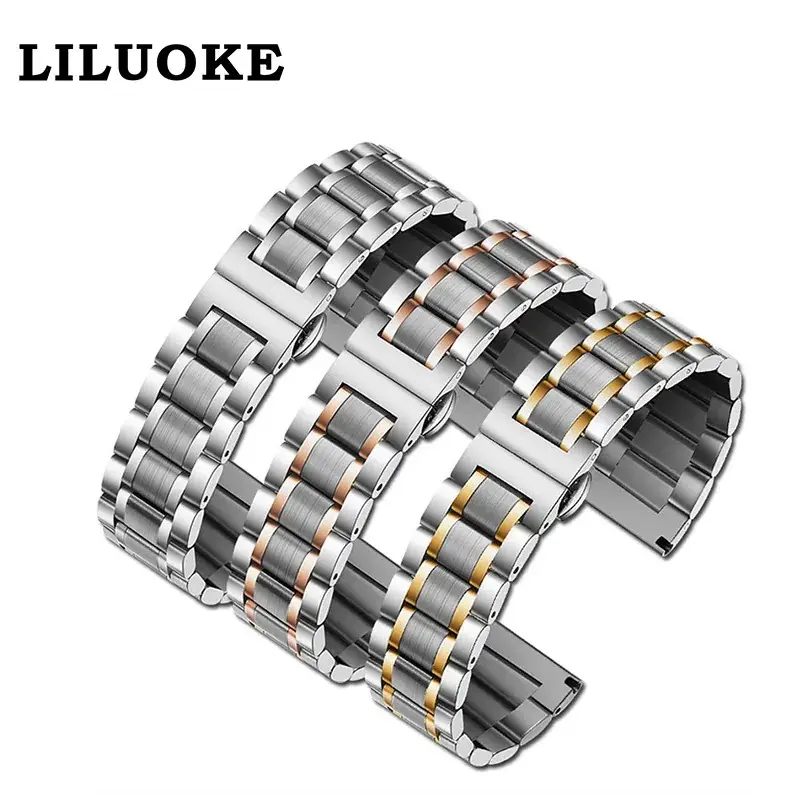 Men's Stainless Steel Belt Watch Large Dial