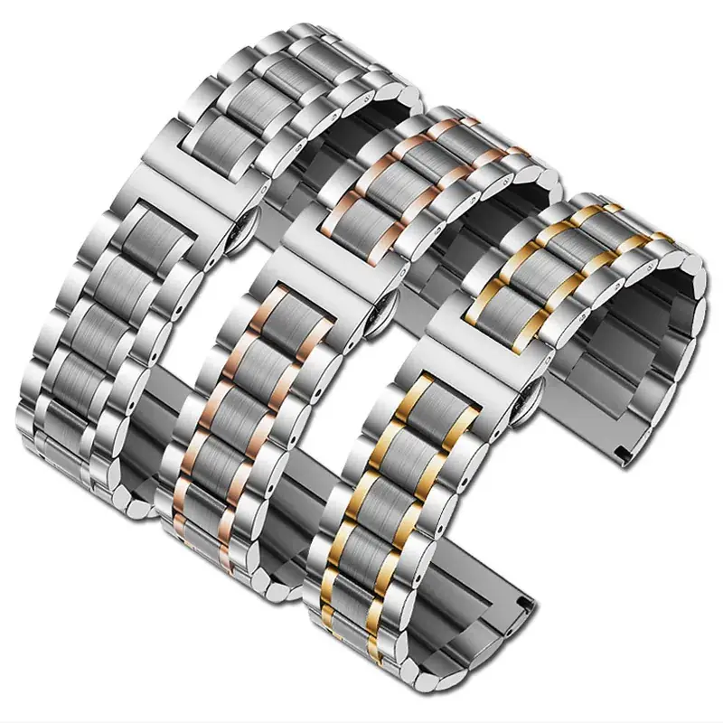Men's Stainless Steel Belt Watch Large Dial