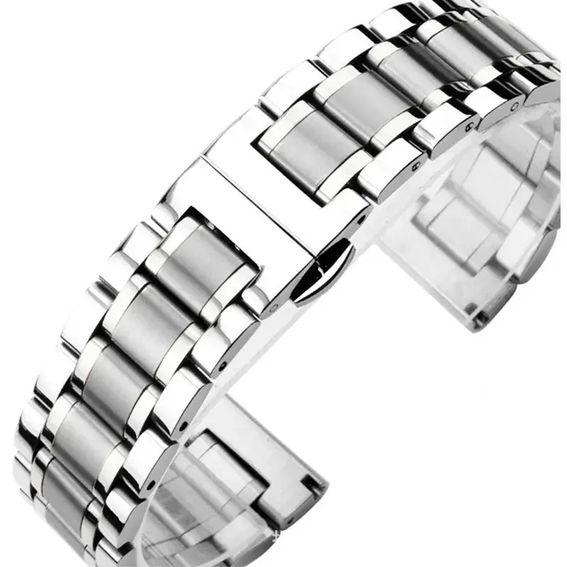 Men's Stainless Steel Belt Watch Large Dial