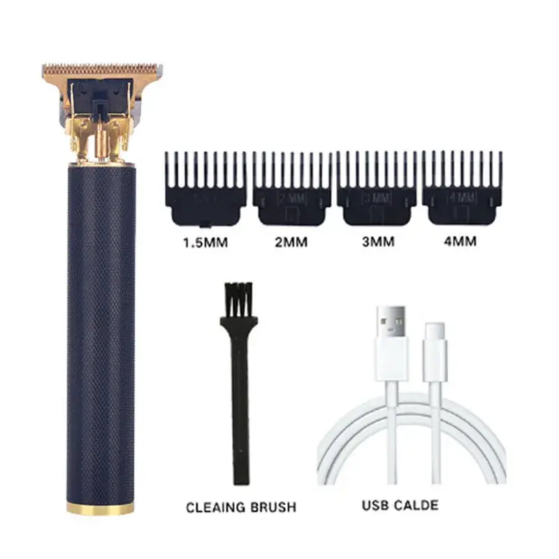 T9 Retro Oil Hair Clipper White USB Electric - Image 8
