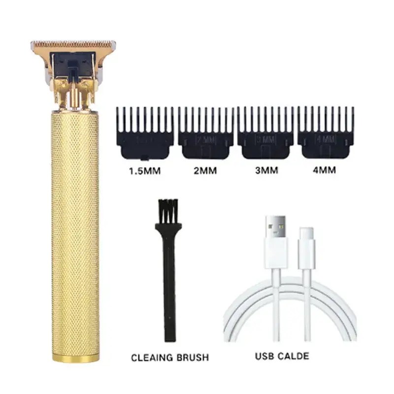 T9 Retro Oil Hair Clipper White USB Electric - Image 2