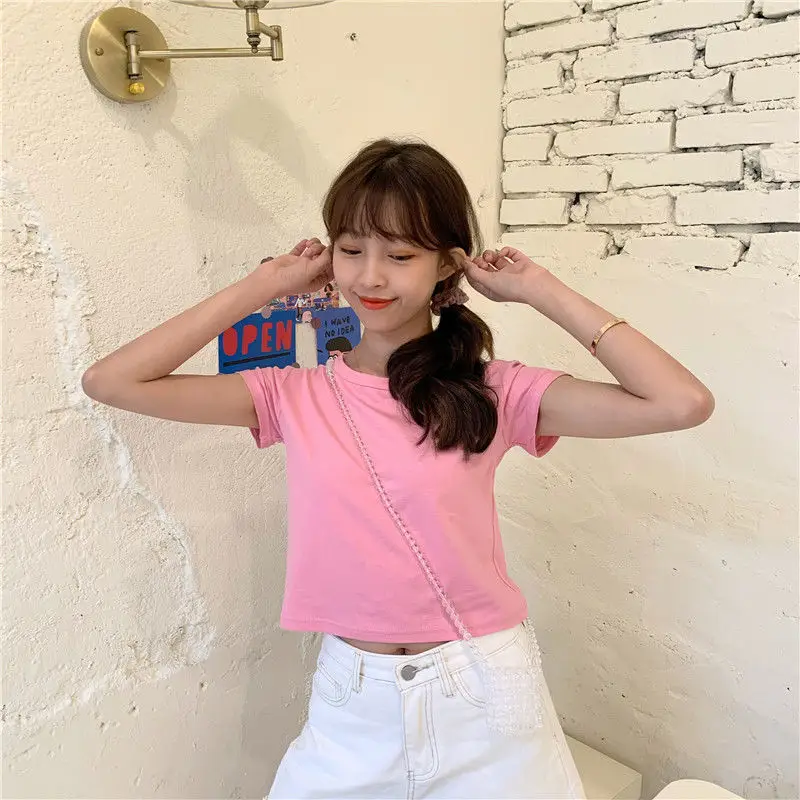 Sweet Spicy Women Short Sleeve Candy Top High Waist Black - Image 11