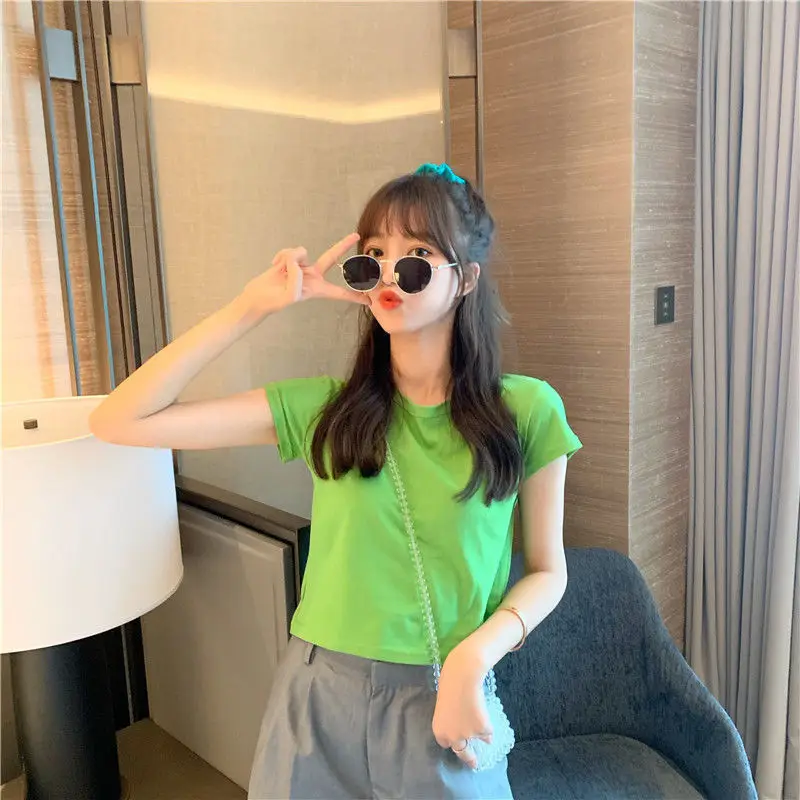 Sweet Spicy Women Short Sleeve Candy Top High Waist Black - Image 12