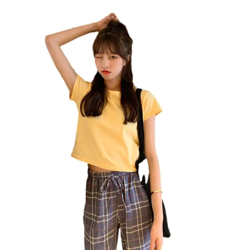Sweet Spicy Women Short Sleeve Candy Top High Waist Black - Image 14