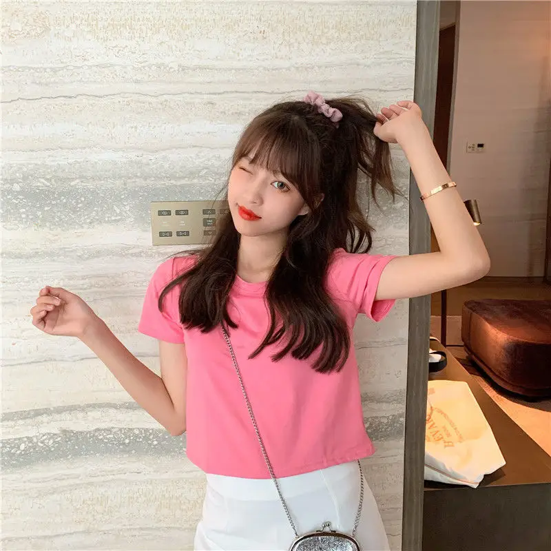 Sweet Spicy Women Short Sleeve Candy Top High Waist Black — feature 16