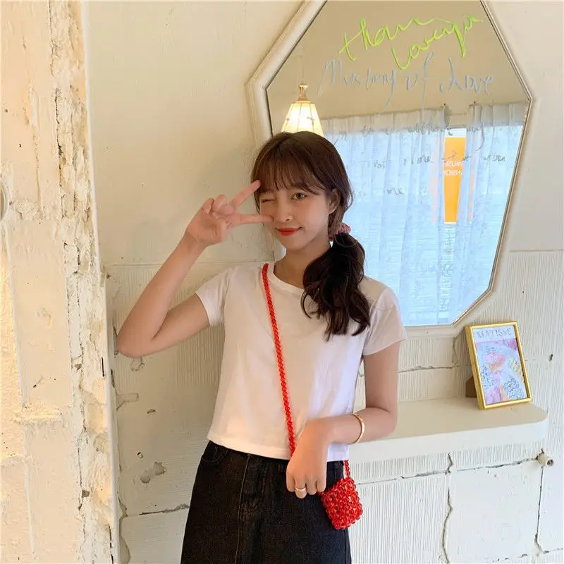 Sweet Spicy Women Short Sleeve Candy Top High Waist Black — feature 18