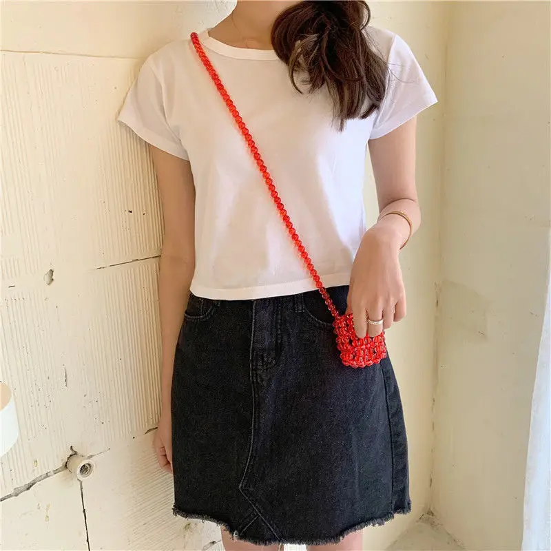 Sweet Spicy Women Short Sleeve Candy Top High Waist Black — feature 19