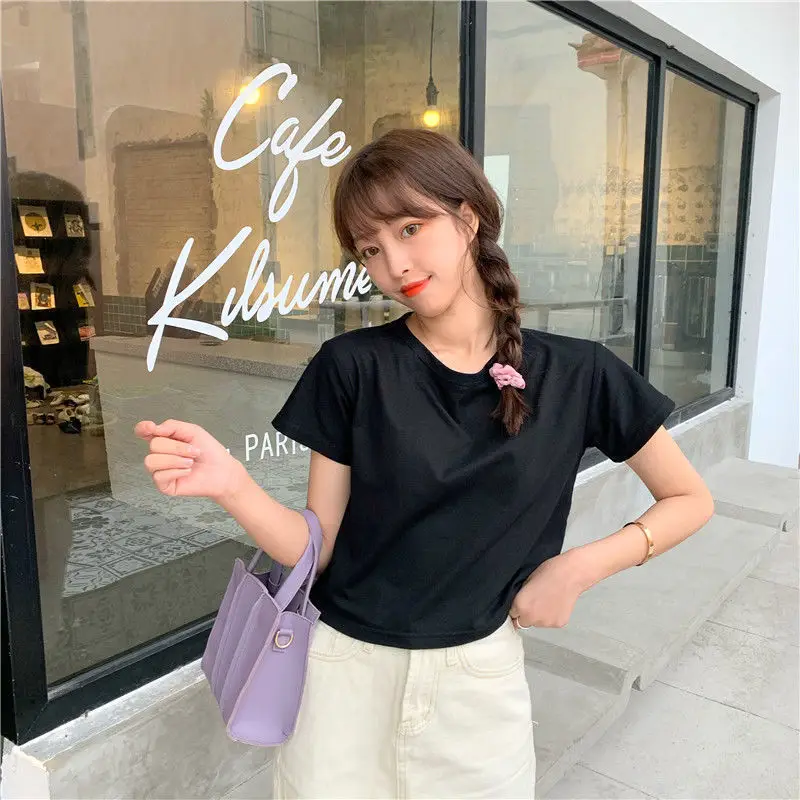 Sweet Spicy Women Short Sleeve Candy Top High Waist Black — feature 20