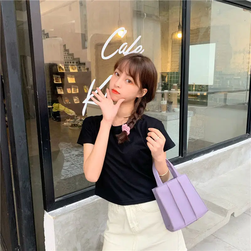 Sweet Spicy Women Short Sleeve Candy Top High Waist Black — feature 21