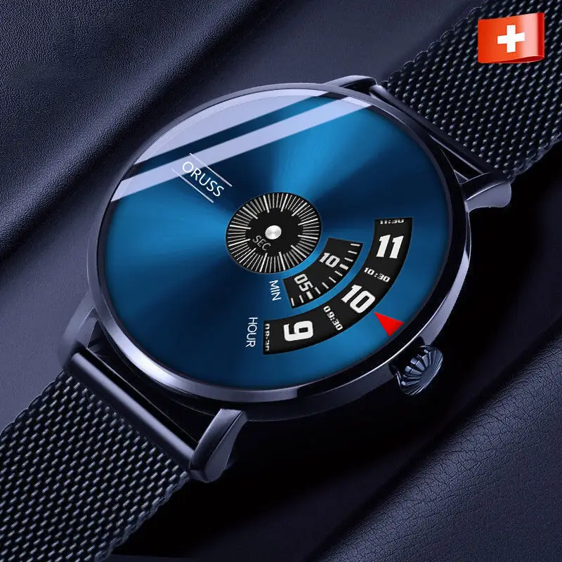 ORUSS Automatic Movement Watch New Concept Waterproof Men's Star Quartz Domestic Wholesale Business Watch Men