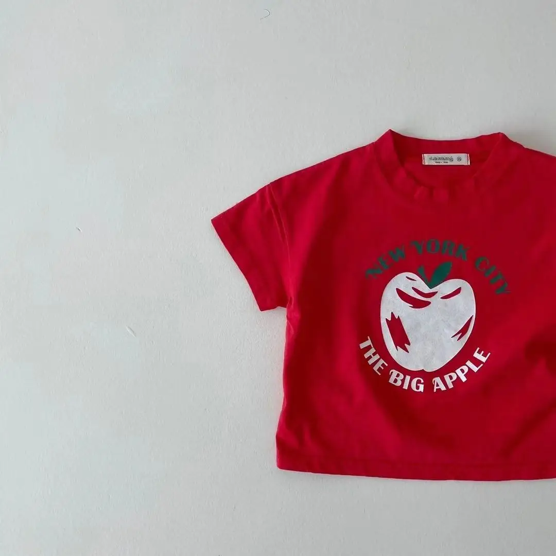 Big Apple Graphic T-Shirt Grey Boys Girls - Image 4