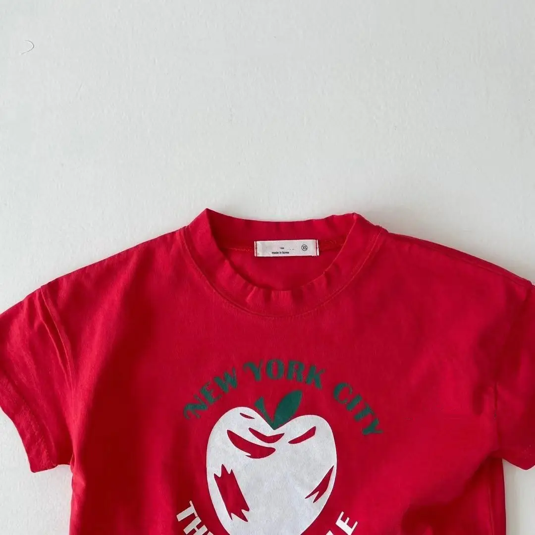 Big Apple Graphic T-Shirt Grey Boys Girls - Image 5