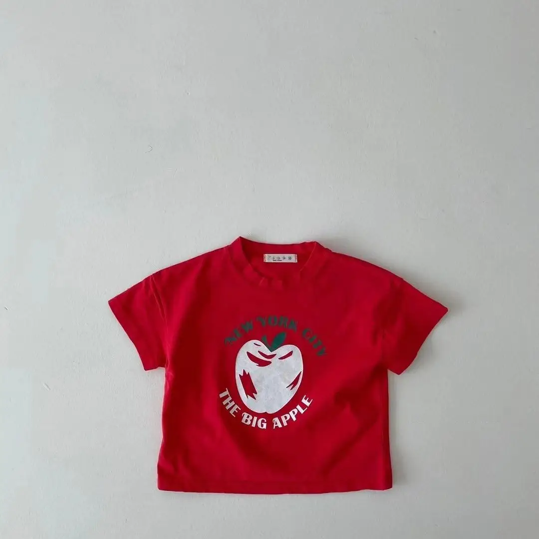 Big Apple Graphic T-Shirt Grey Boys Girls - Image 2