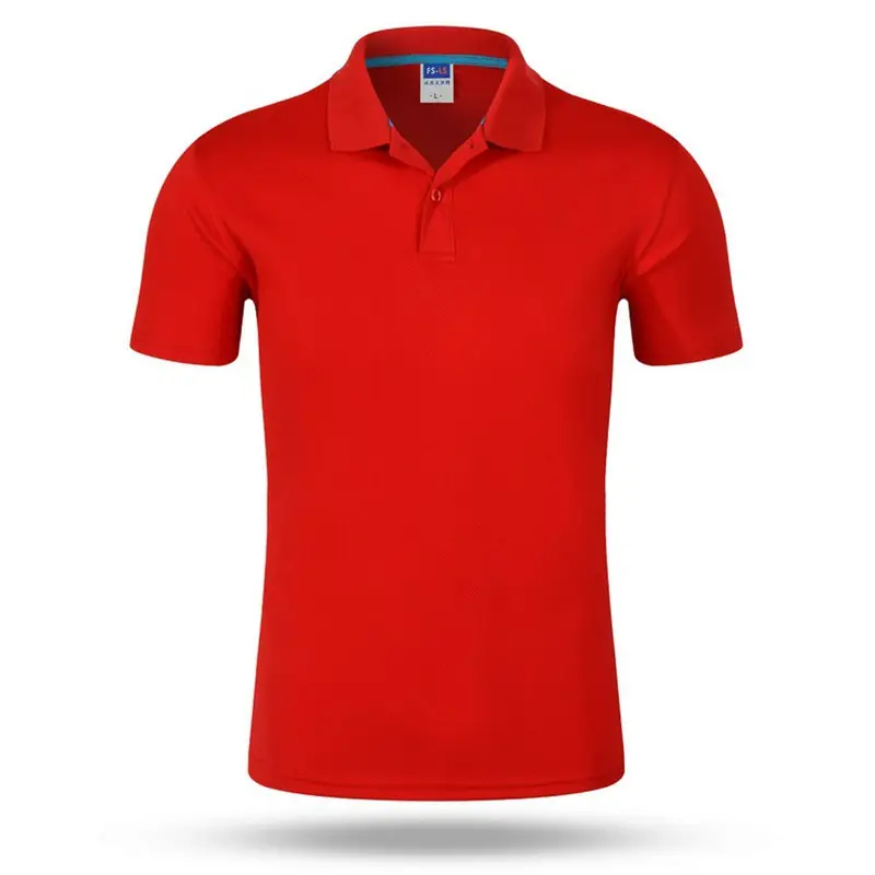 Men's Black Polo T-Shirt Quick Dry Short Sleeve - Image 2
