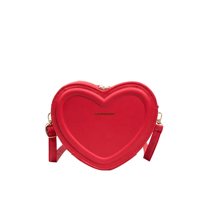 Heart Shaped Beige Crossbody Bag for Women - Image 10