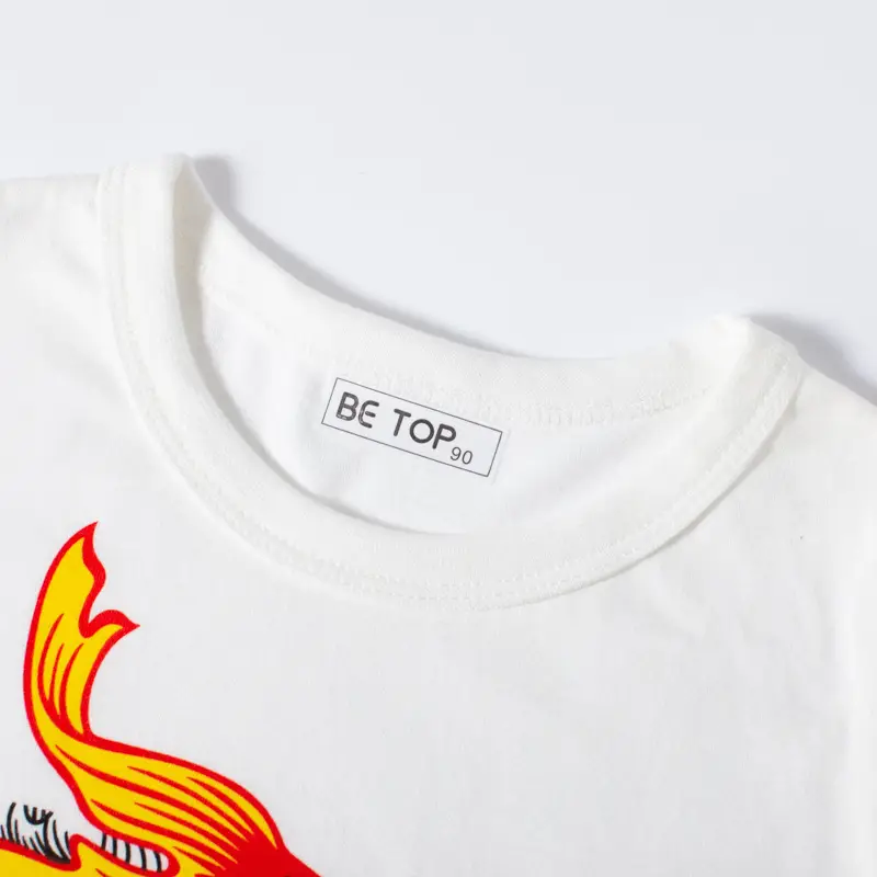 Kids Yellow Carp Print T-Shirt Pure Cotton Short Sleeve - Image 5