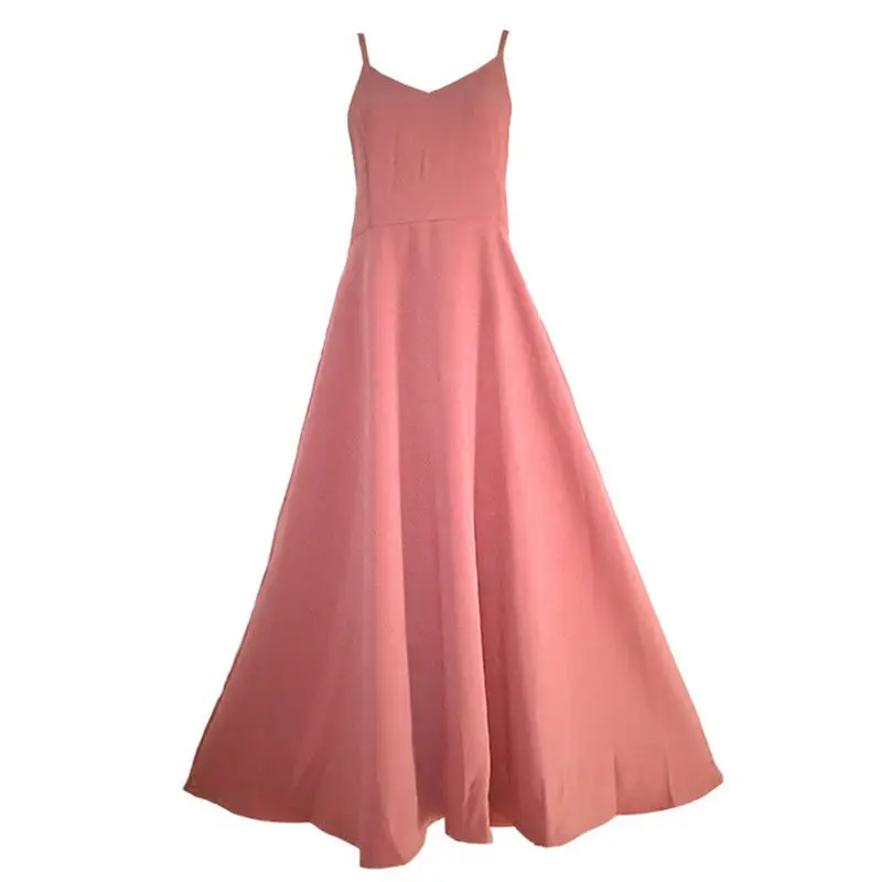 Pink Backless Slip Dress for Women Summer Wear - Image 7