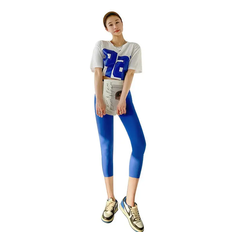 Korean Style Breathable Sports Leggings with Belly Contraction - Image 15