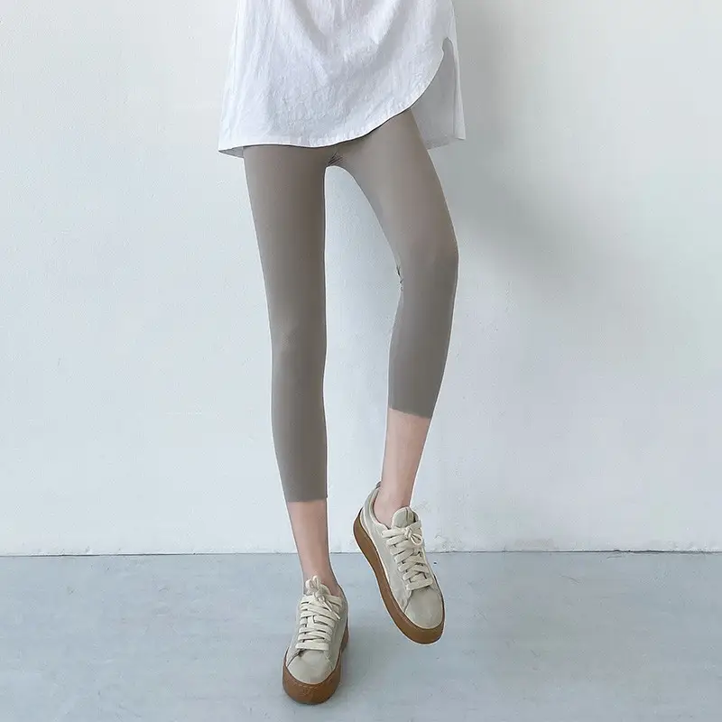 Korean Style Breathable Sports Leggings with Belly Contraction - Image 2