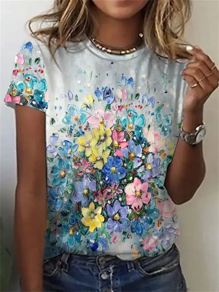2022 3D Printed Casual Pullover T-Shirt Short Sleeve - Image 16