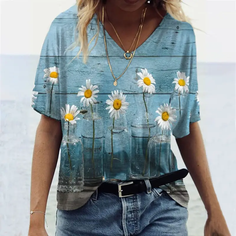 2022 3D Printed Casual Pullover T-Shirt Short Sleeve - Image 19