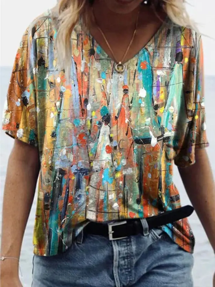 2022 3D Printed Casual Pullover T-Shirt Short Sleeve - Image 21